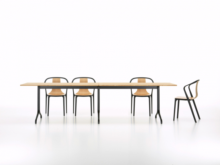 Vitra Belleville Chair Wood stoel donker eiken