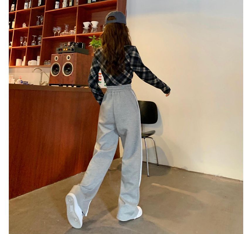 Everose - Hoge taille wijde joggingbroek