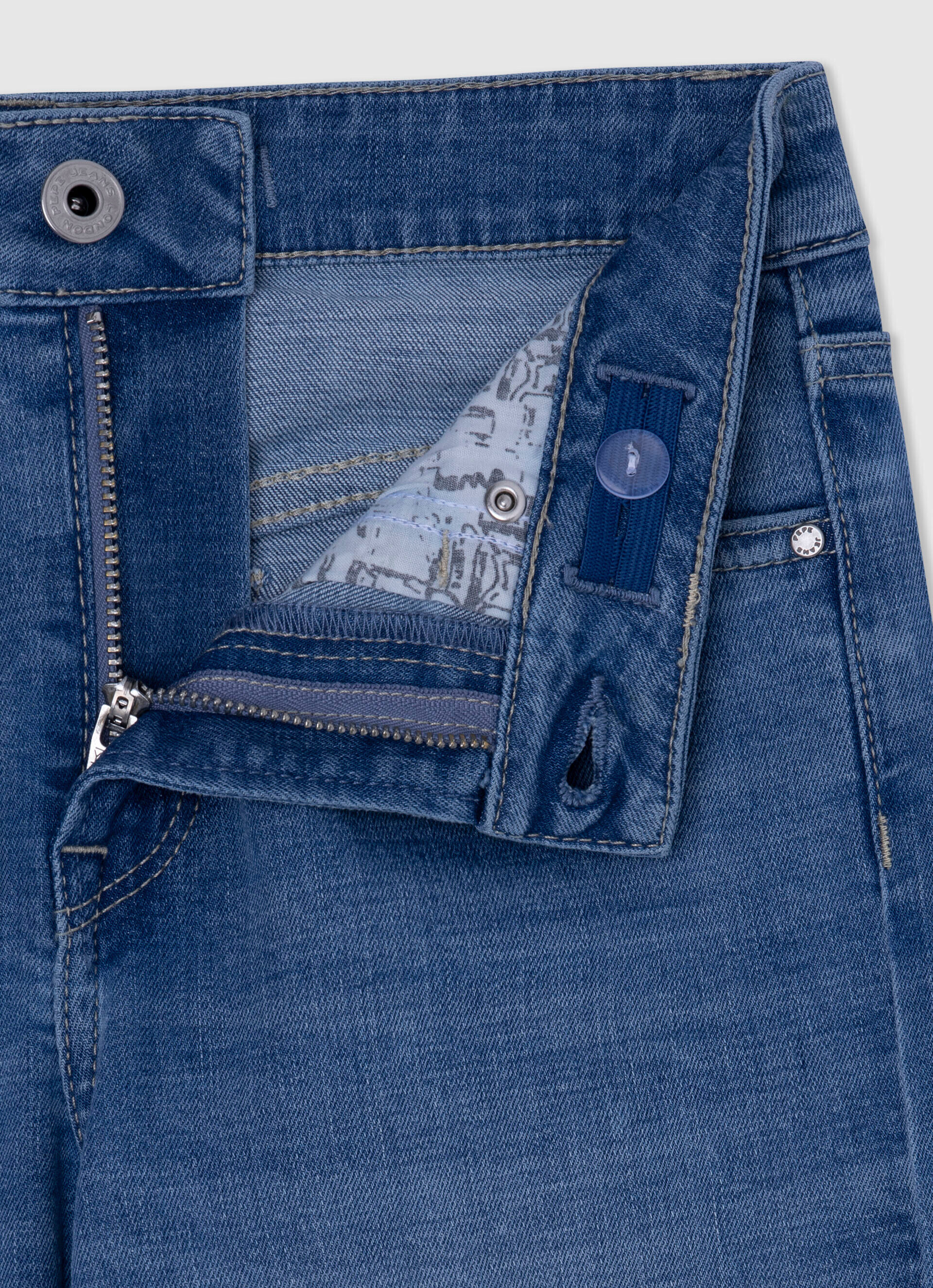 JEAN JIVEY FIT ANCHO TIRO ALTO - jeans
