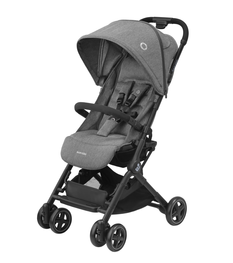 Lara² 0 - 4 Y   0 - 22 kg    Äußerst kompakt und federleicht |    Gepolsterter und atmungsaktiver Sitz |    Zwei Einkaufskörbe |    Kompatibel mit Baby-Autositzen  |