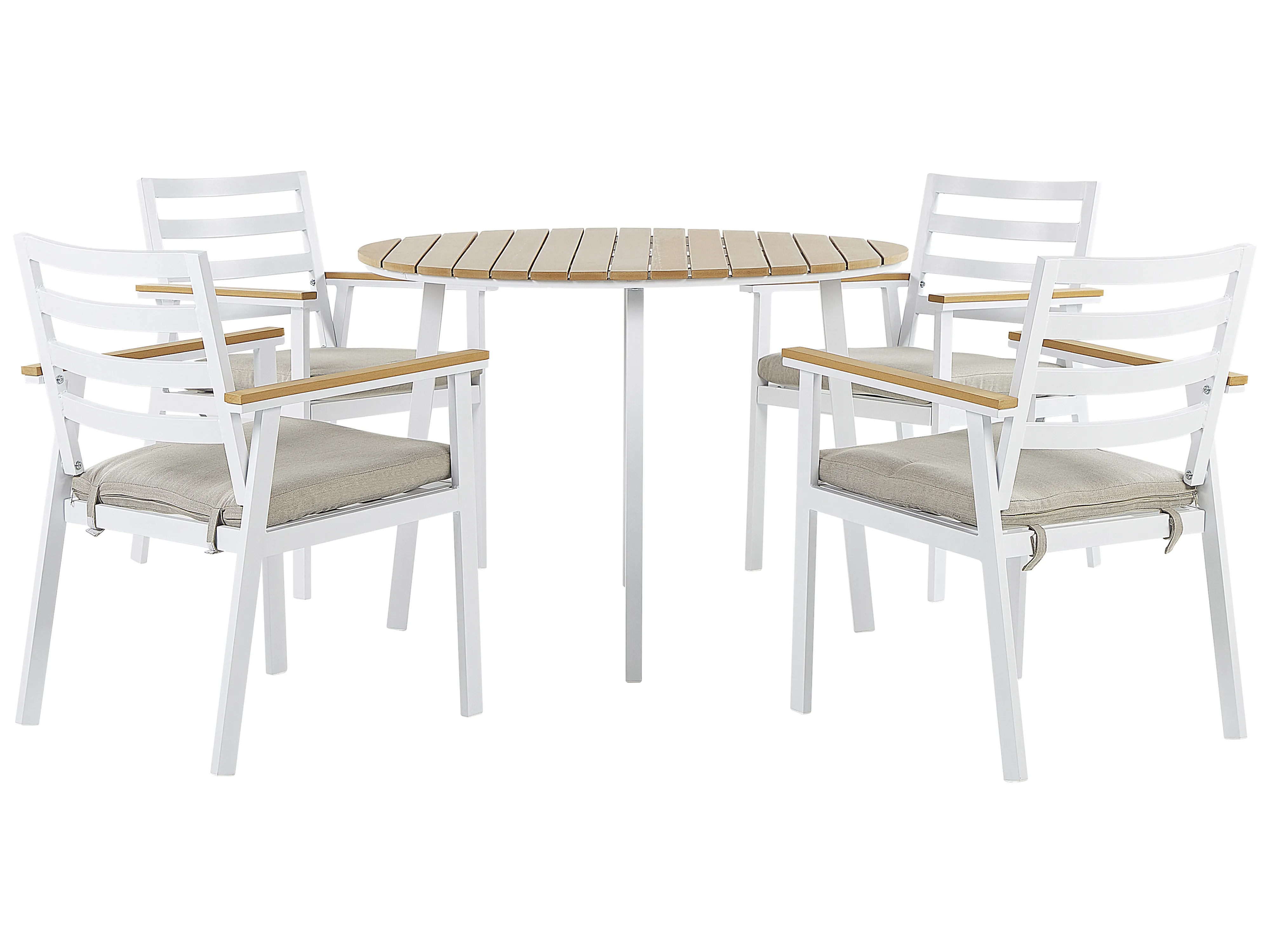 Tuinset 4-zits CAVOLI met kussens Metaal Beige