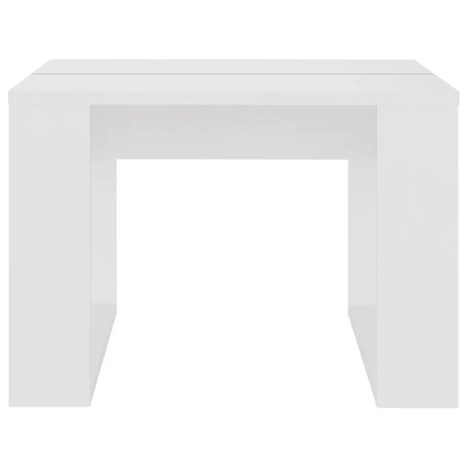 vidaXL - Tafel - Wit - Bewerkt hout - 50 x 50 cm