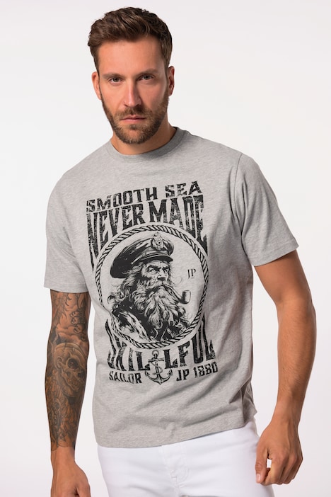 T-Shirt, Halbarm, Sailor-Print, bis 8 XL