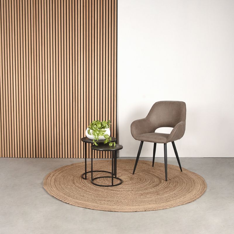 Eetkamerstoel Taupe IH-50.222 Fer B58 x D57 x H87 cm