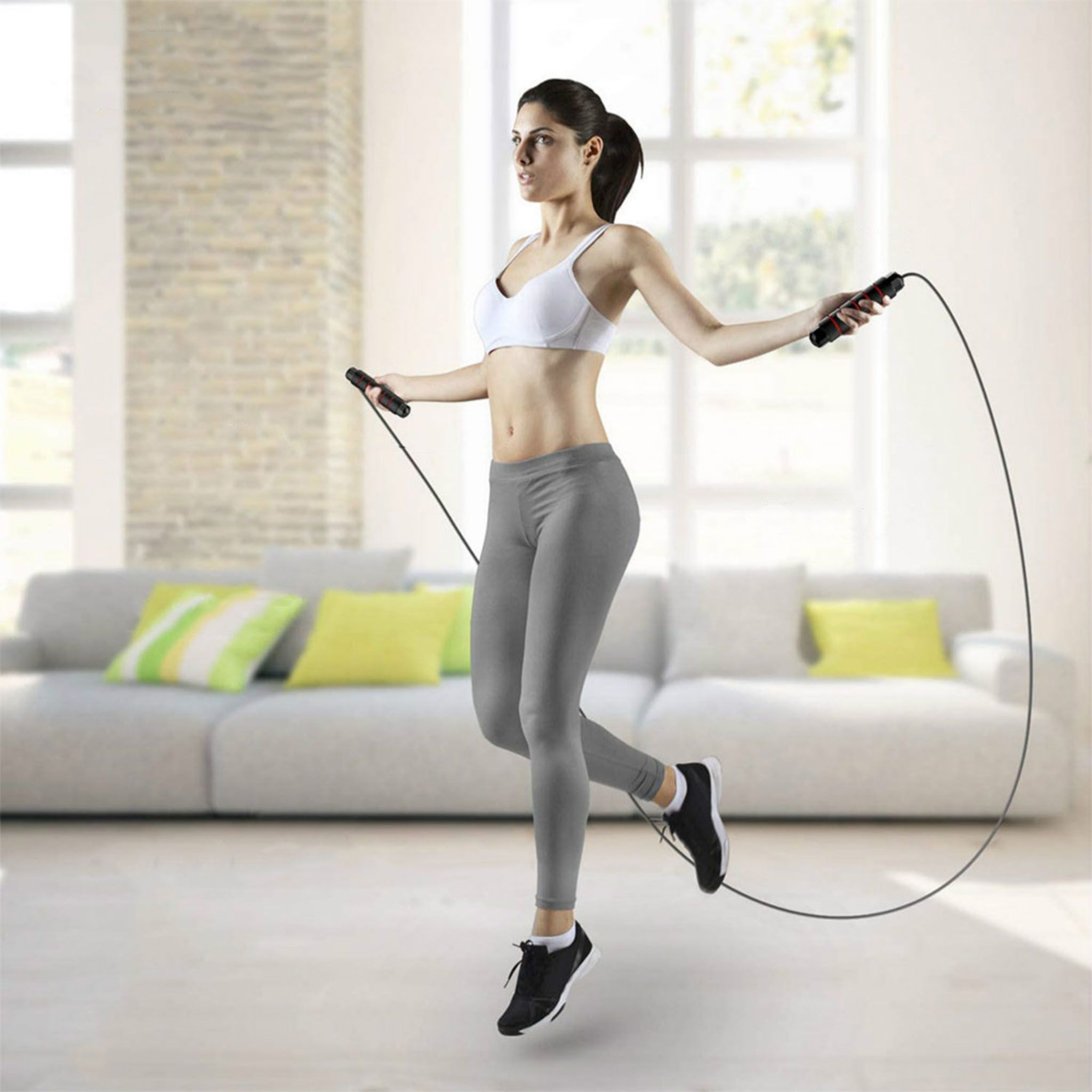 SHAPEVITAL Springseil Vital-Fit | 250cm verstellbar | rutschfeste Griffe