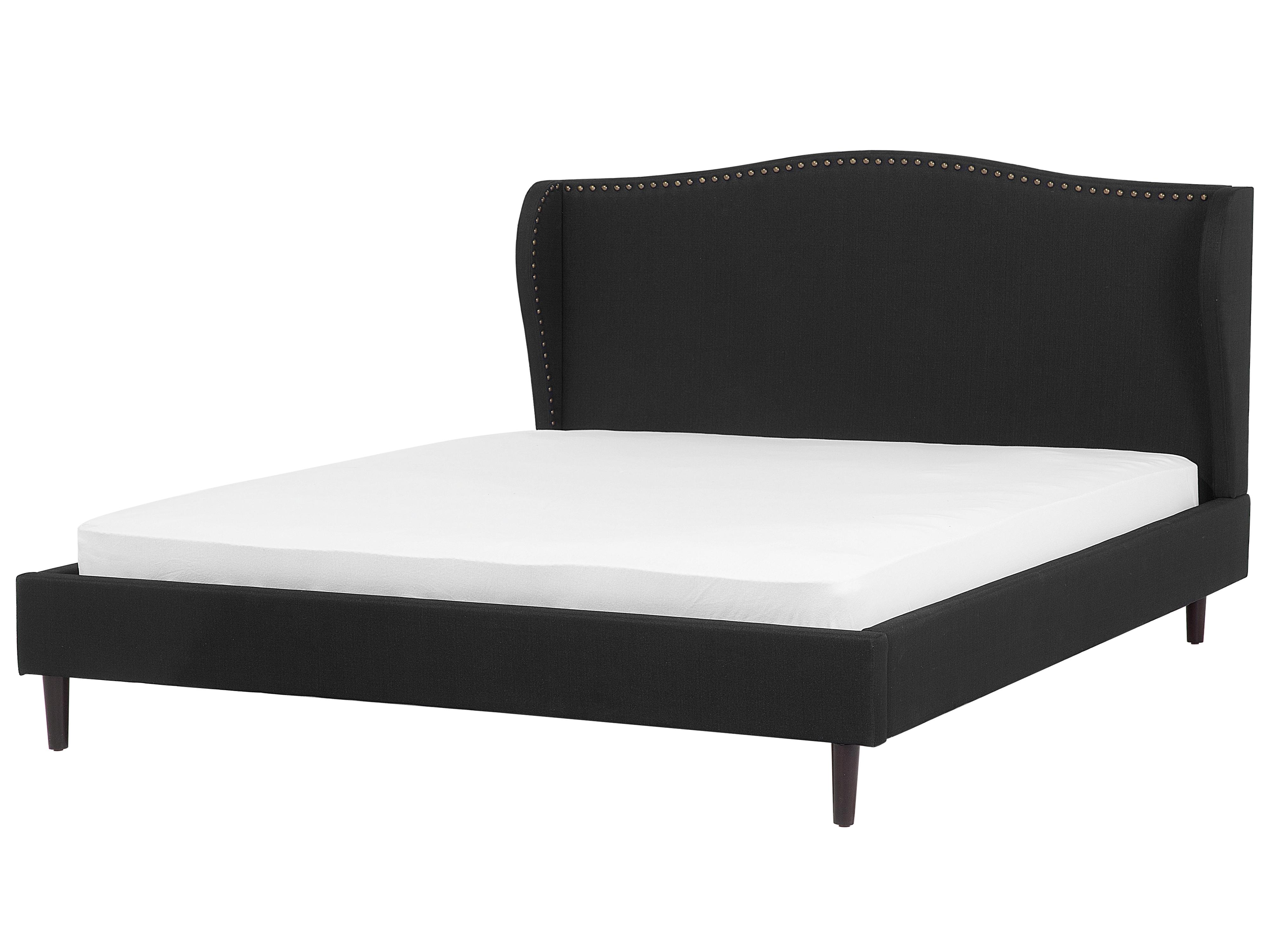 Bed Stof COLMAR 180 x 200 cm Zwart