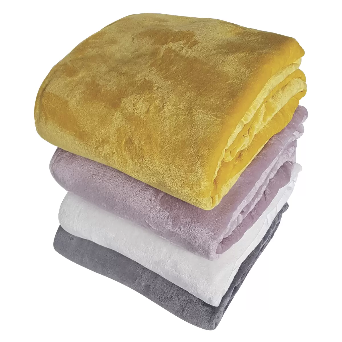 Decke uni Flanell XXL Dunkelgelb