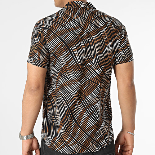 Chemise Manches Courtes Marron