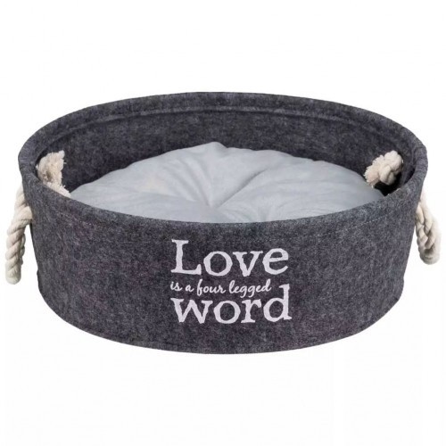 Cama para cachorro Lian, cinza