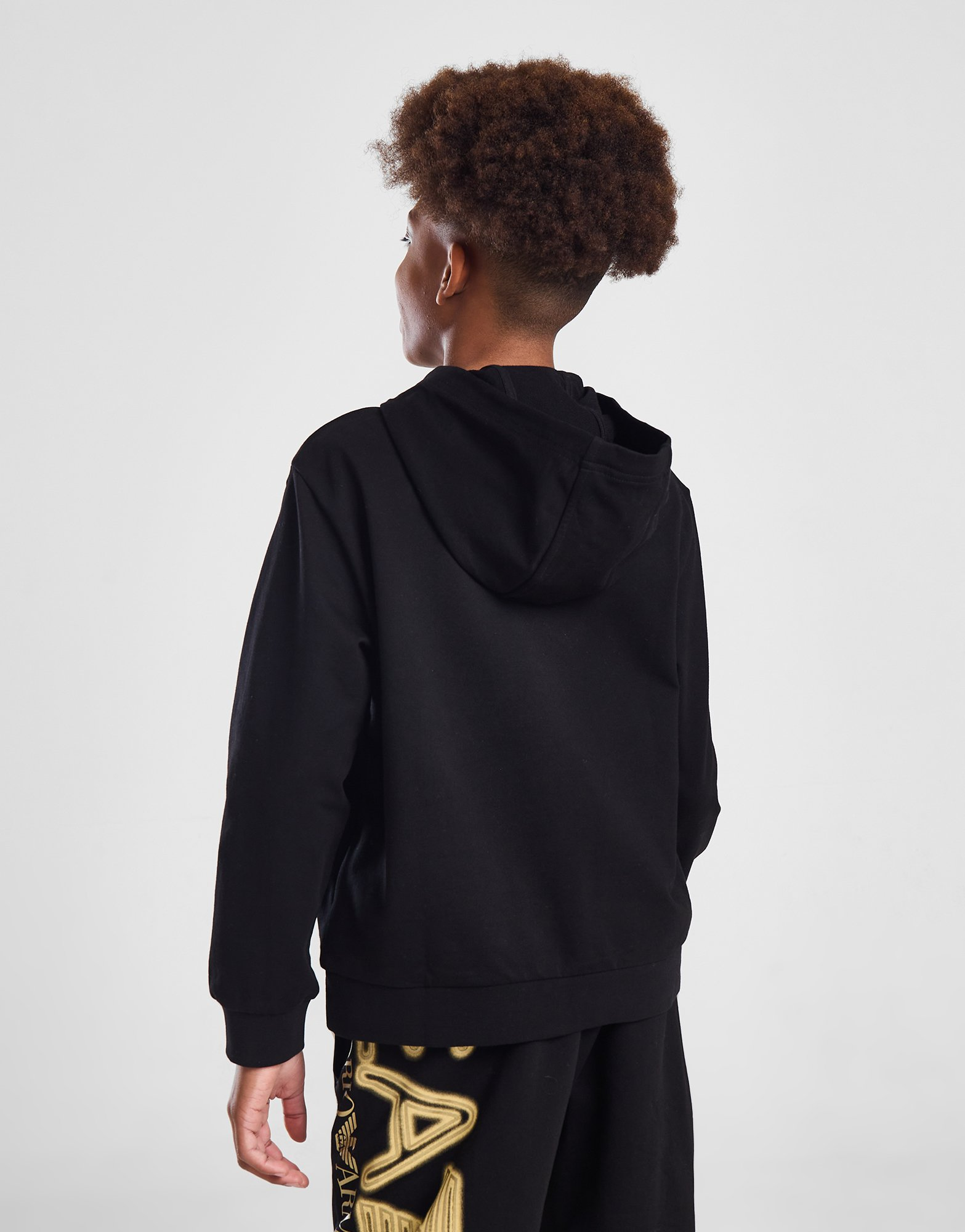 Emporio Armani EA7 Sweat à Capuche Gold Logo Junior