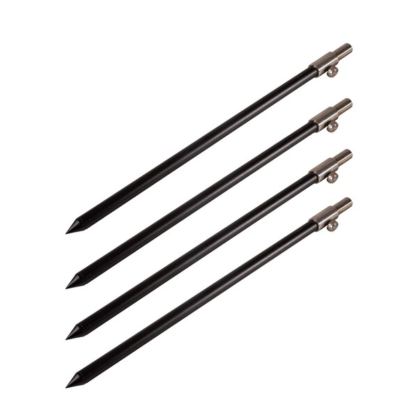 Set Piques Aluminium Noir Ultimate (4 Pièces)