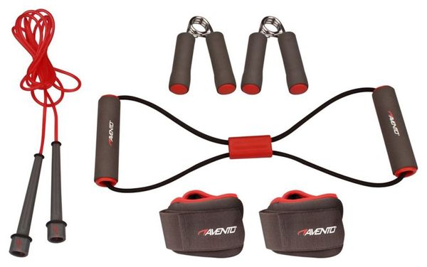 Kit de fitness gris/rose/noir Avento 41VE