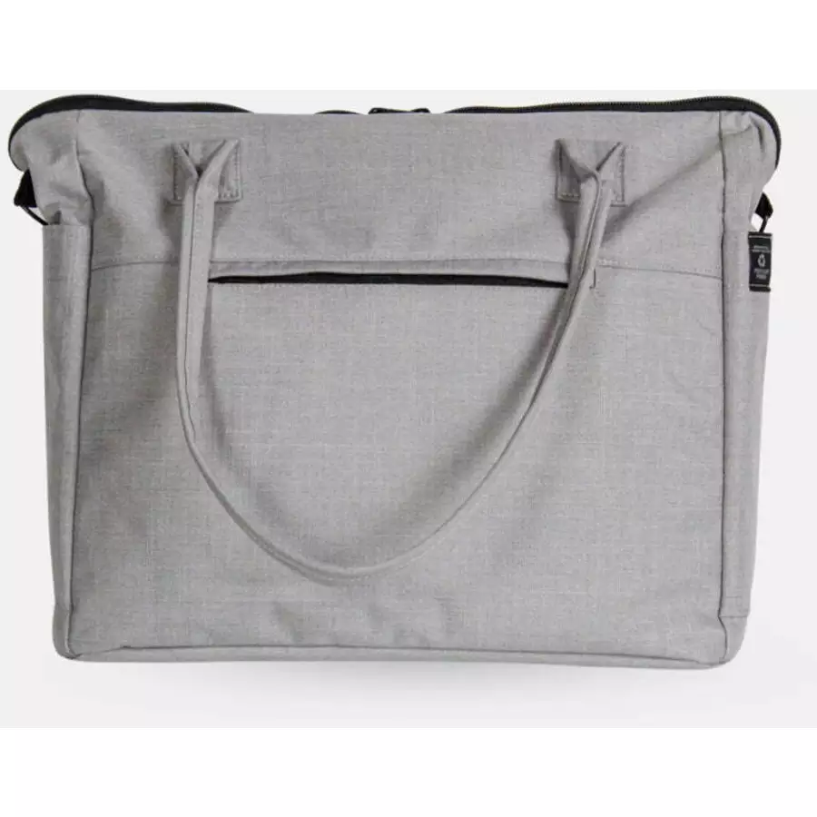 Anna und Oskar Faire Wickeltasche Greta aus recyceltem Material Hellgrau