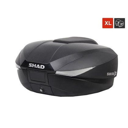 Top case Shad SH 58X EXPANDABLE CARBON Universel - Noir