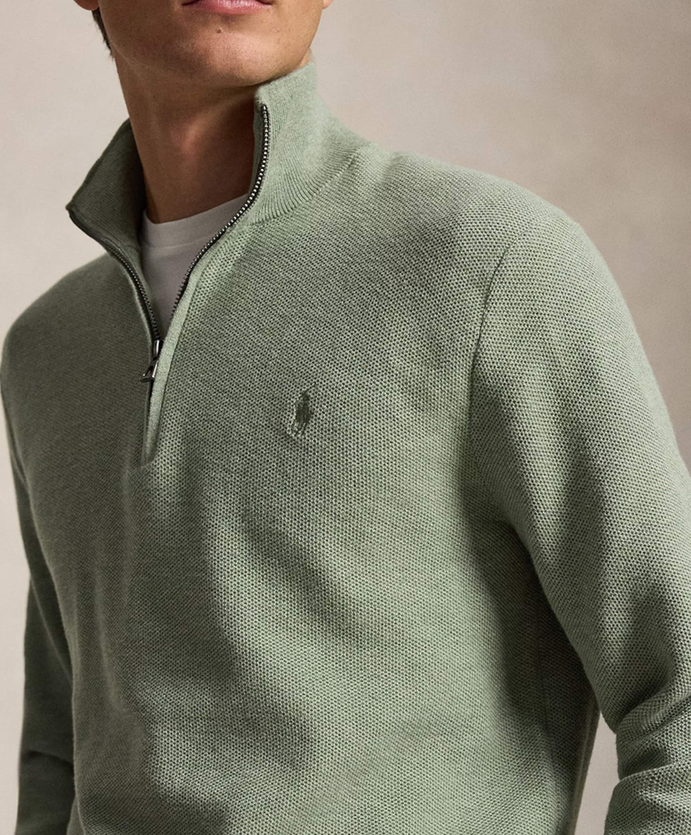 Ralph Lauren Heren trui met rits groen