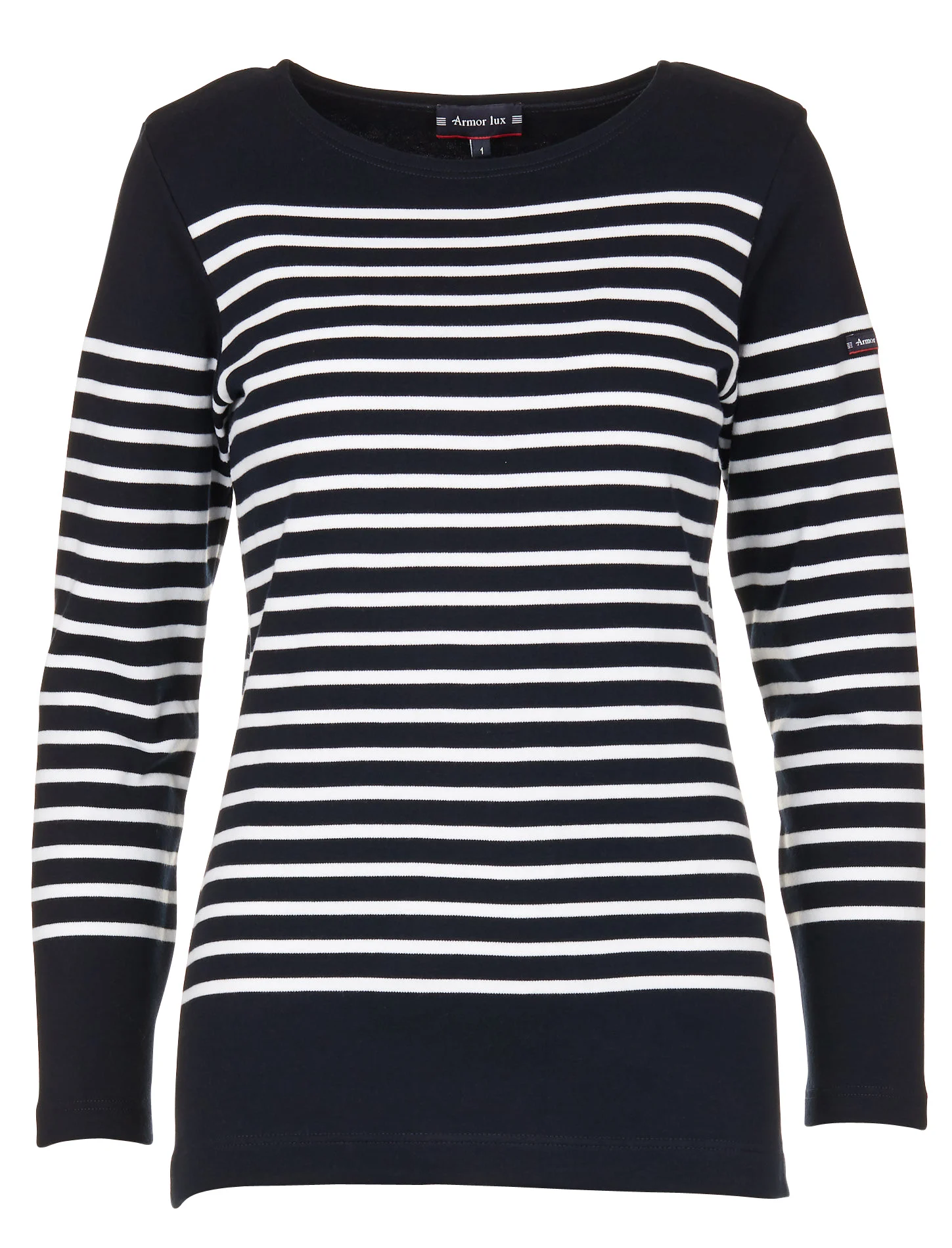 Marinière col bateau en jersey | Bleu