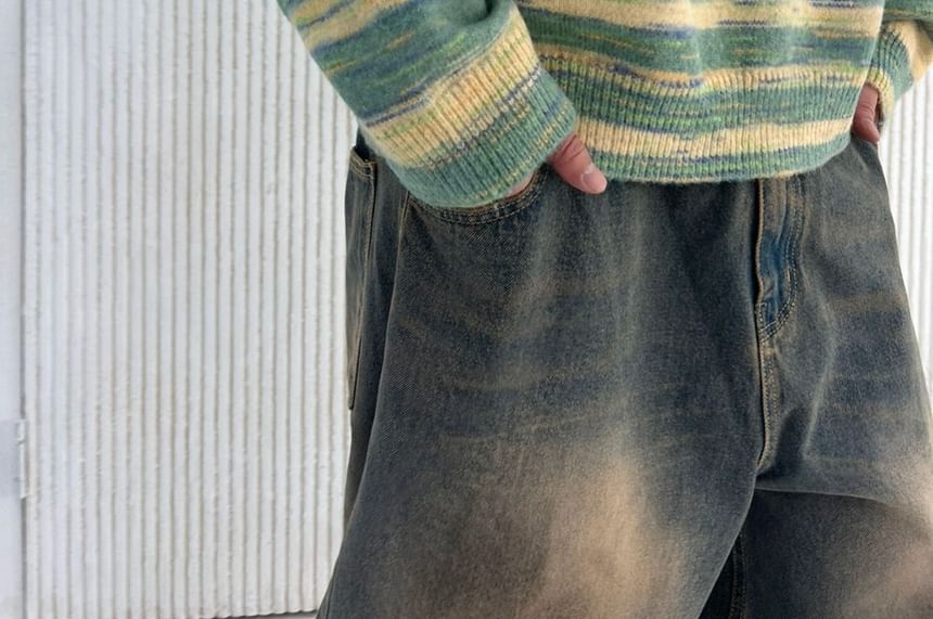 SeoulPop - Unisex gestreepte losse trui