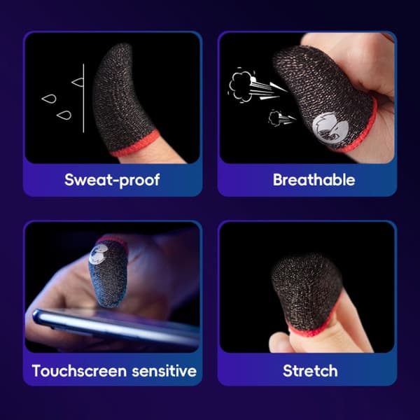 Fingerhylser for mobilspill med høy følsomhet