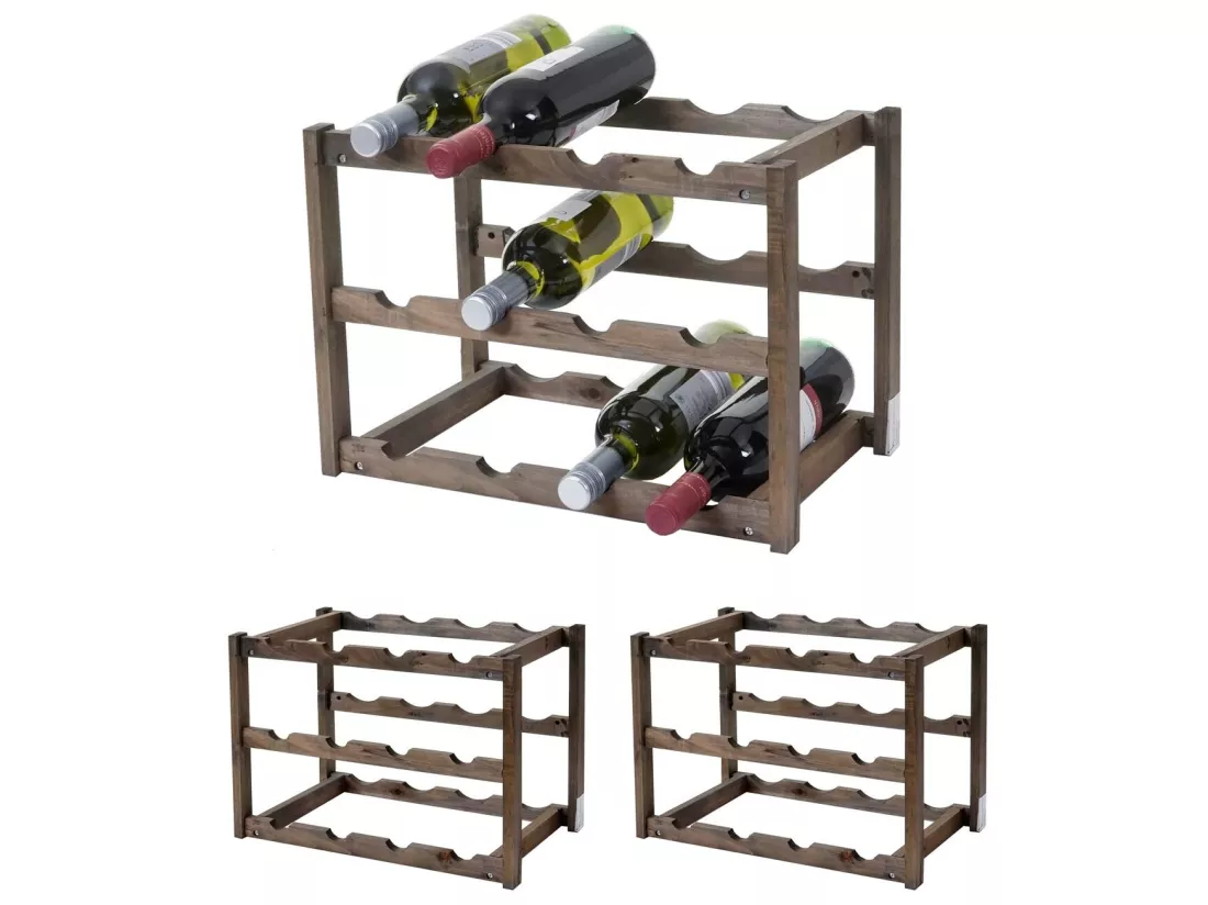 Casier à vin MCW-B58 3 étagères, 3 pièces