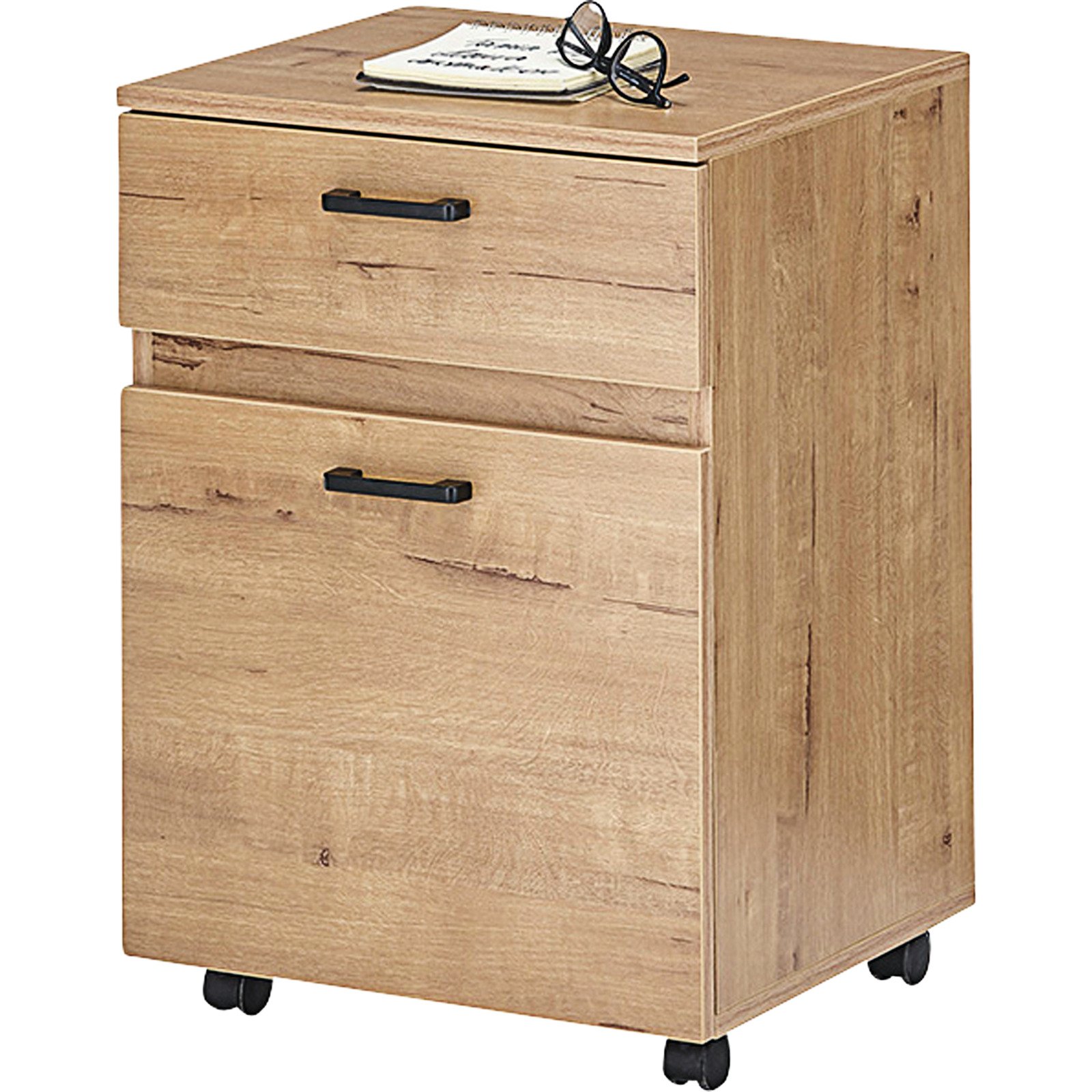 Rollcontainer Cori Melamin Wildeiche