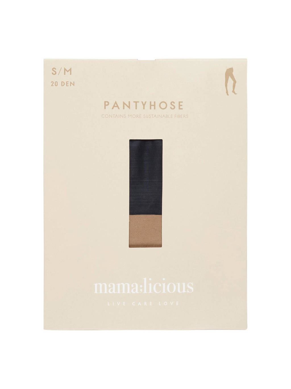 MAMALICIOUS zwangerschapspanty - set van 2 zwart/beige