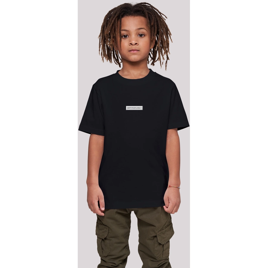 F4NT4STIC T-Shirt SIlvester Party Happy People Only schwarz