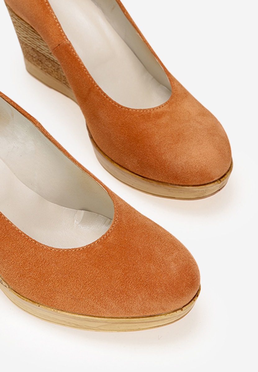 Chaussures à plateforme orange V5 Zola