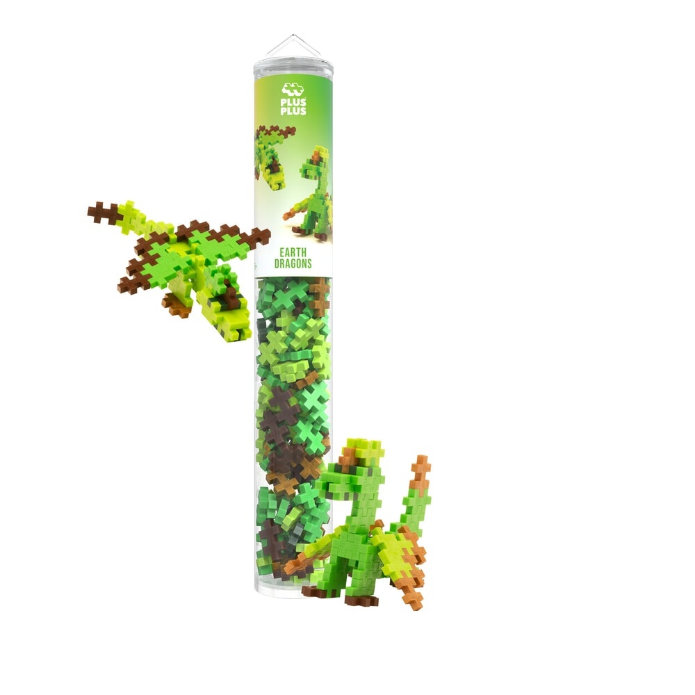 Plus Plus Plus Plus Tube - Earth Dragons (100 stukjes)