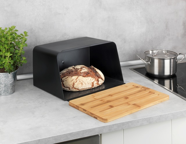 WENKO Brotkasten »Modell Kubo« 1 Stk. tlg. moderne Brotbox mit integriertem Schneidebrett als Deckel