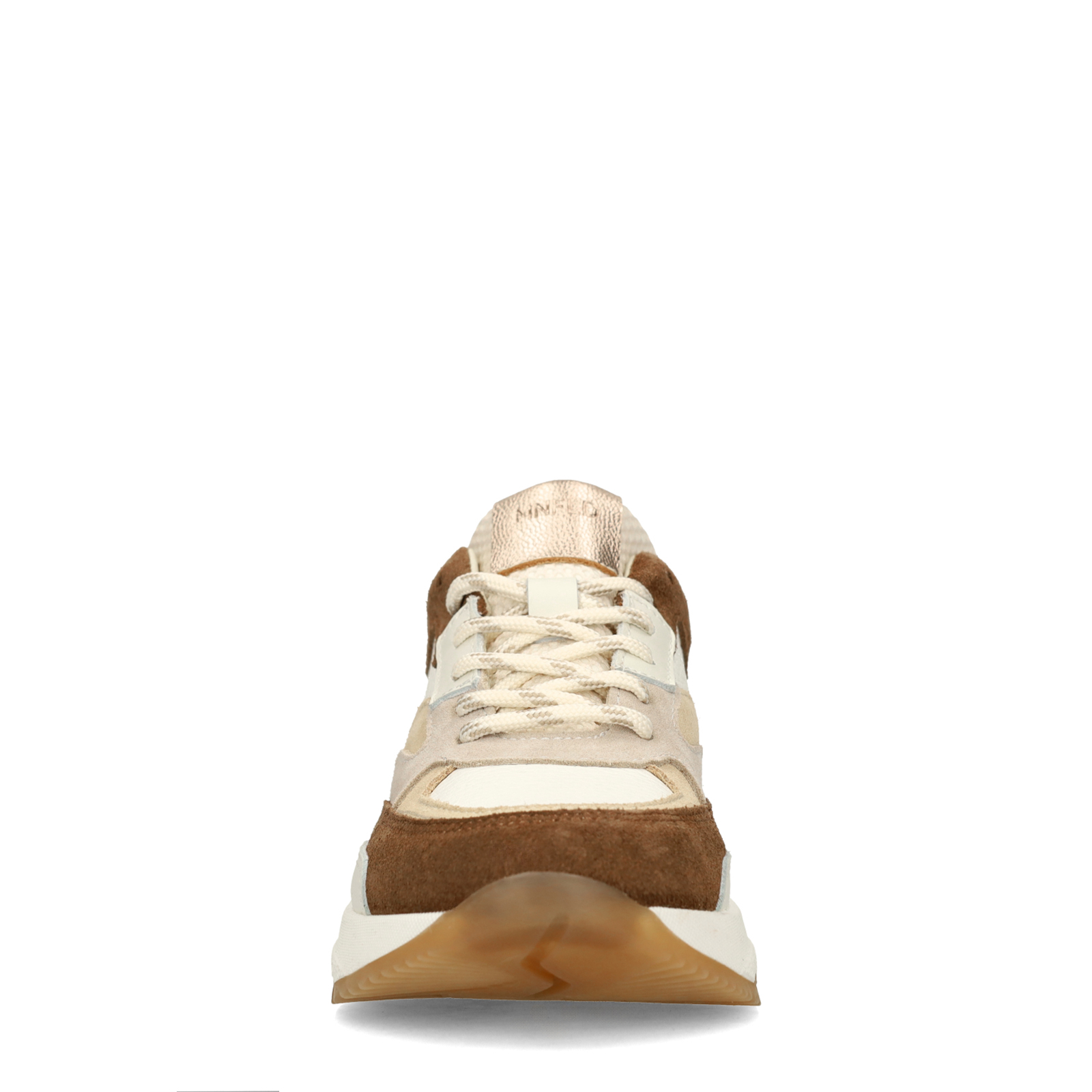 Bruine leren sneakers