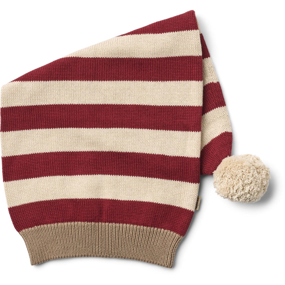 Køb Wheat Red Stripe Strikket Nissehue