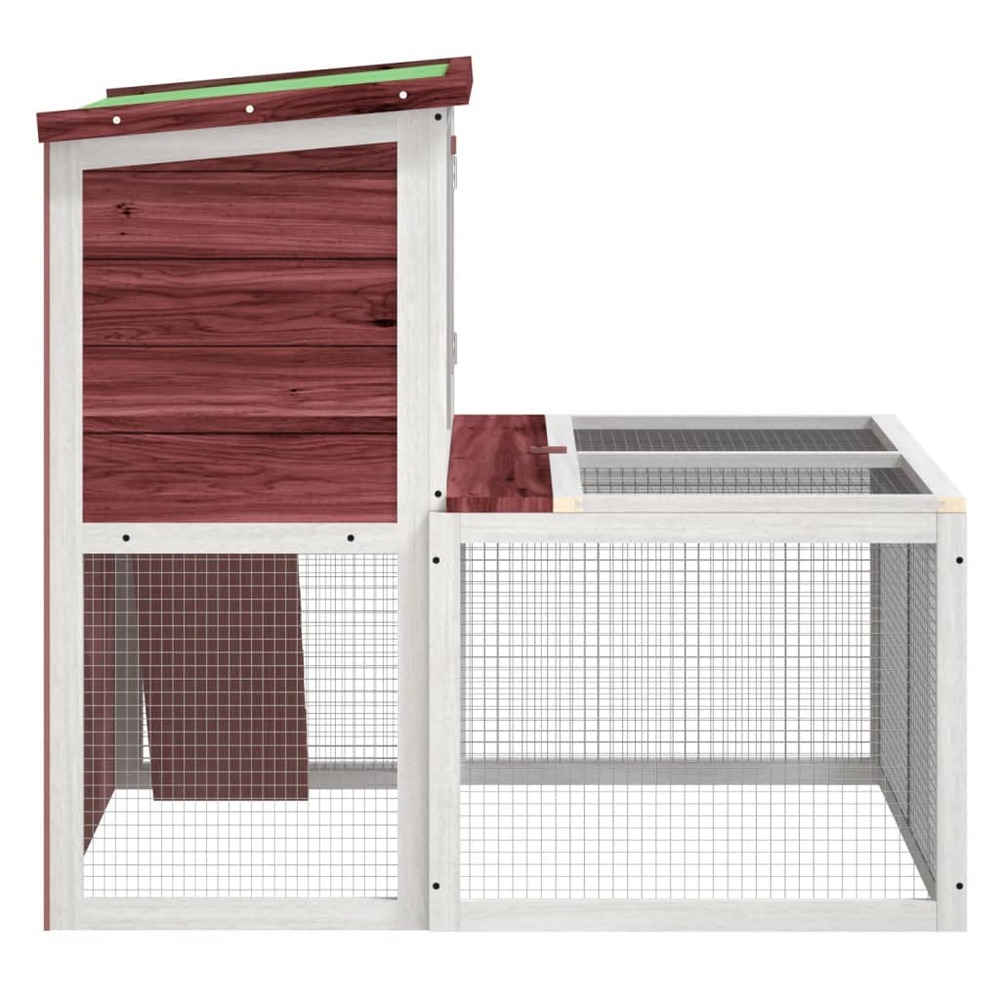 Clapier moka 102x90x84,5 cm bois de pin massif