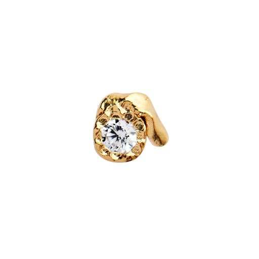 Stine A Tres Petit Flow Ørering, Gold Plated