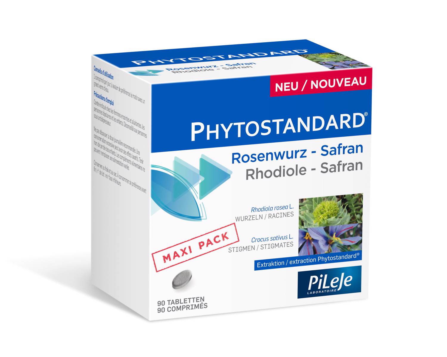 PHYTOSTANDARD Rosenwurz-Safran Tabl Blist 90 Stk