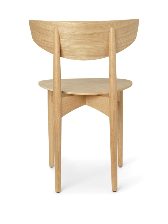 Ferm Living Herman stoel zwart, zwart onderstel