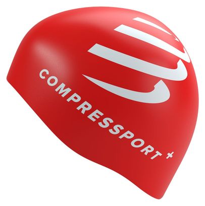 Bonnet de Natation Compressport Rouge