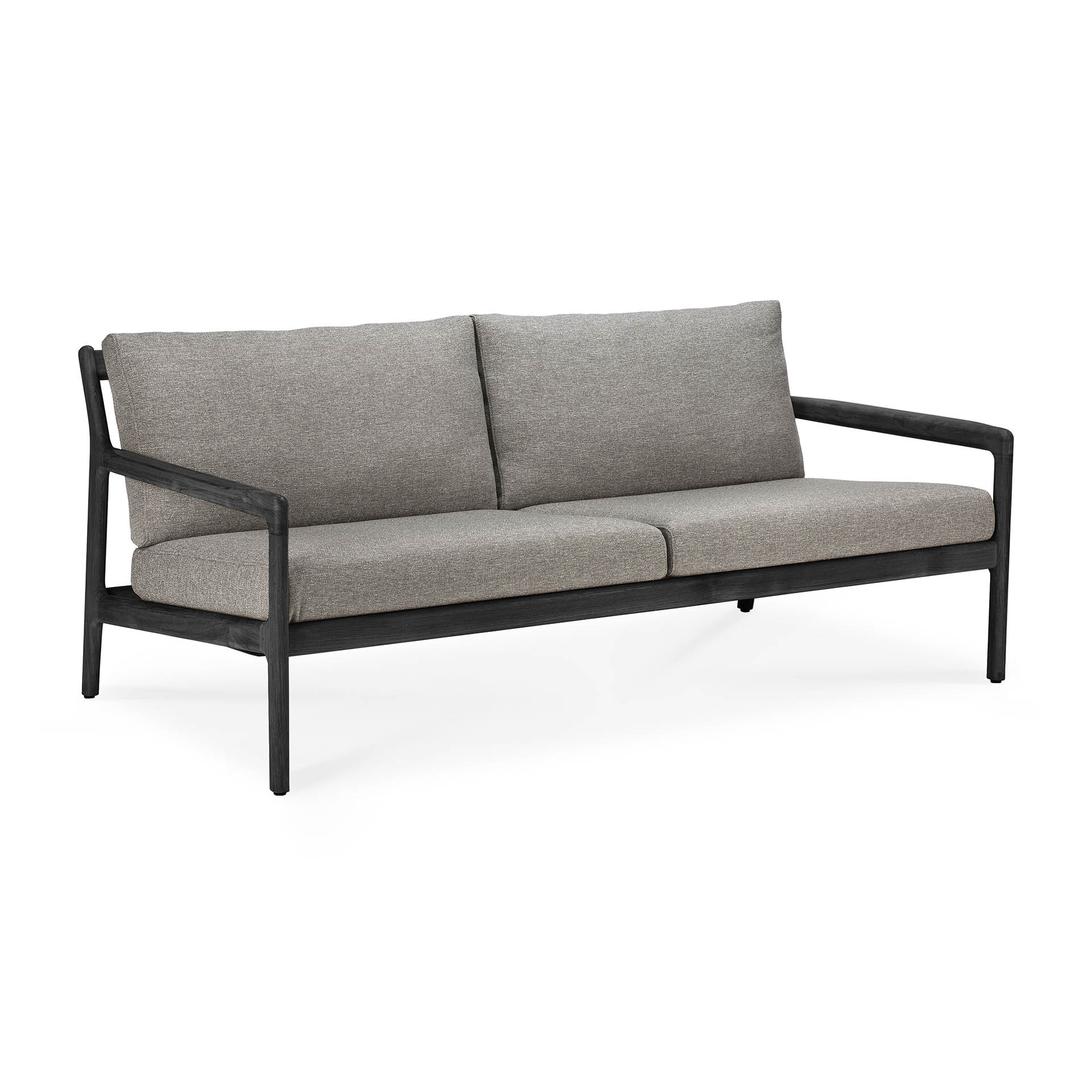 Teak Jack sofa 180cm - zwart - compleet - mocha kussen