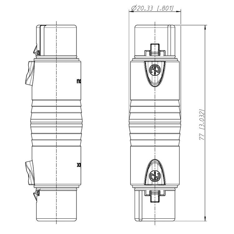 Neutrik NA 3 FF adapter XLR female - XLR female