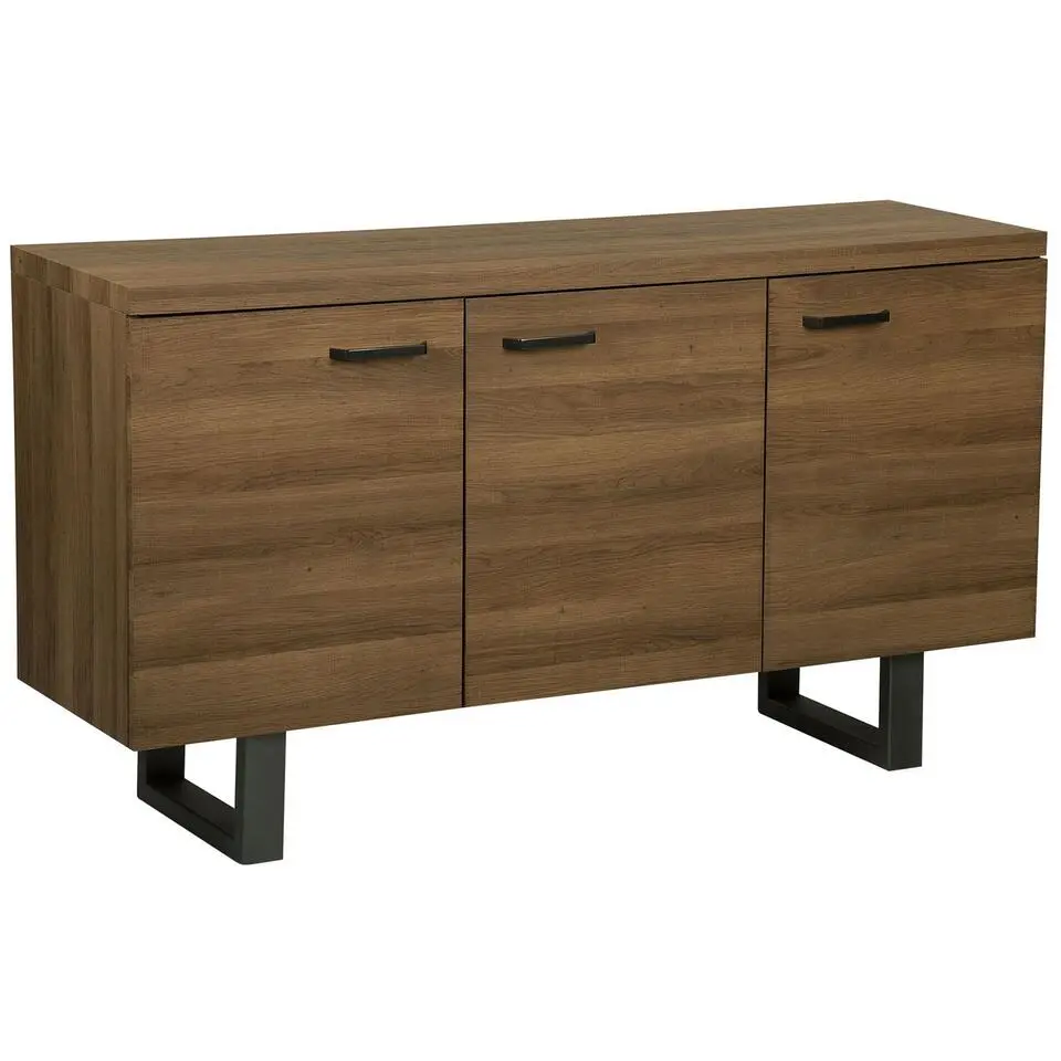 TIMBER L - Sideboard - Donkere houtkleur - MDF