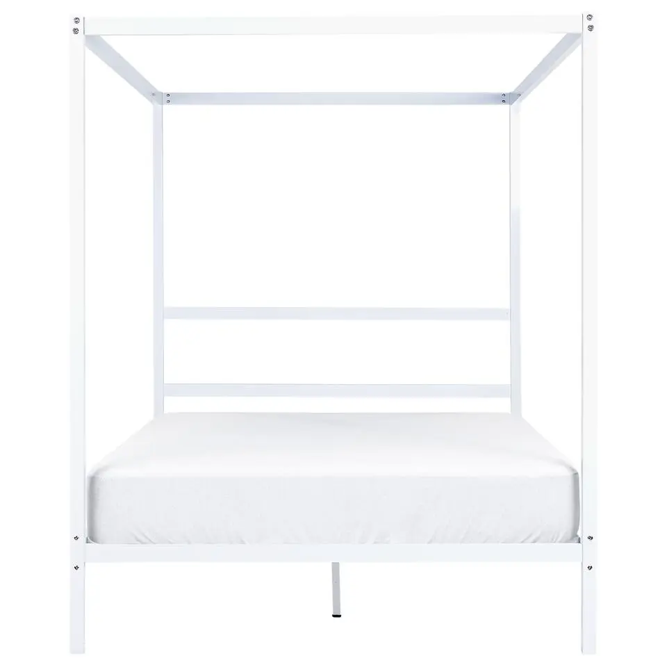LESTARDS - Hemelbed - Wit - 140 x 200 cm - Staal