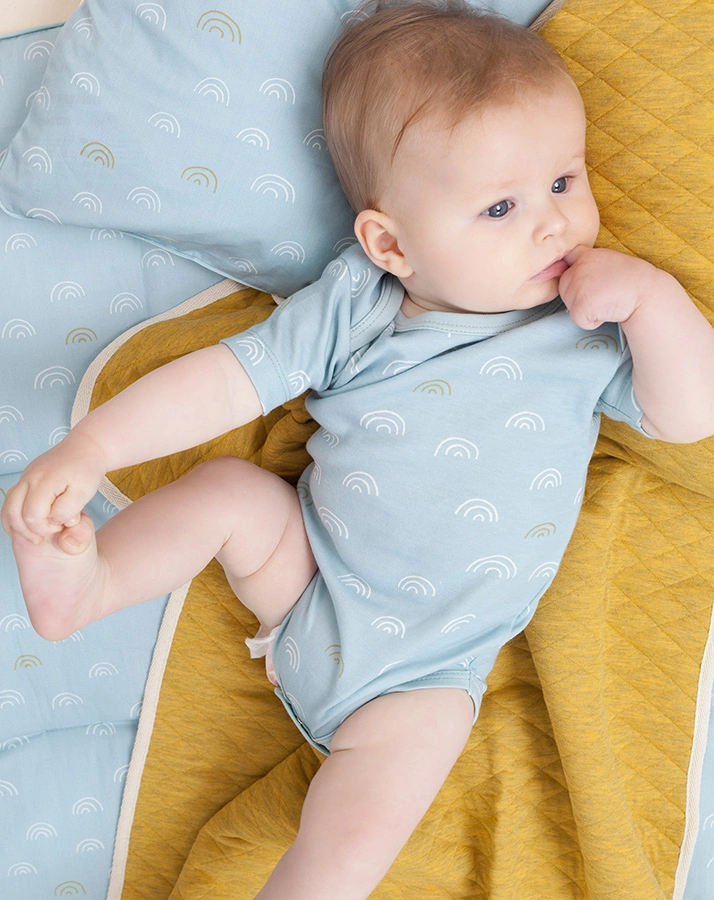 Babydecke NORDIC (75x100) in gelb