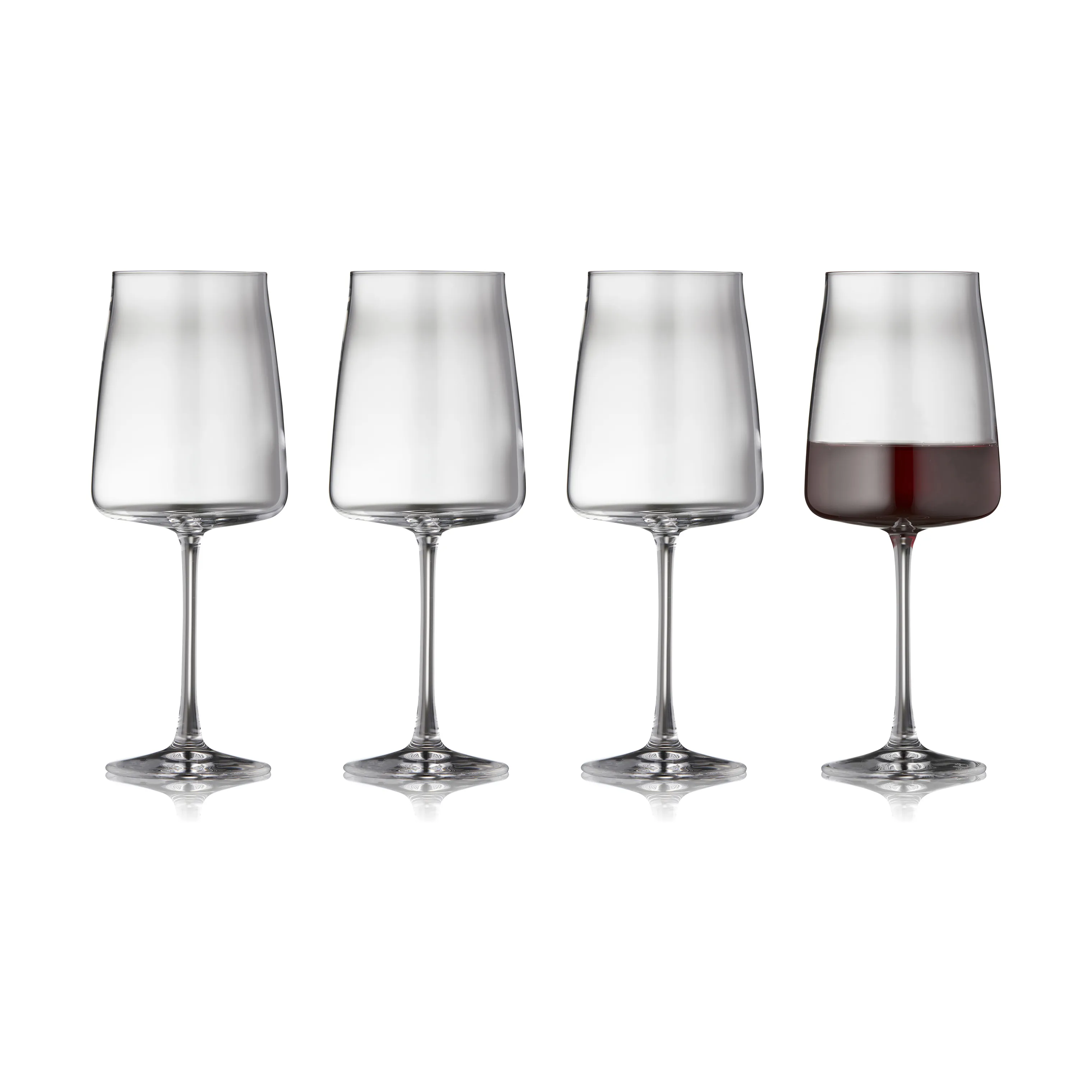 Lyngby Glas Zero Rødvinsglas - 4 stk.