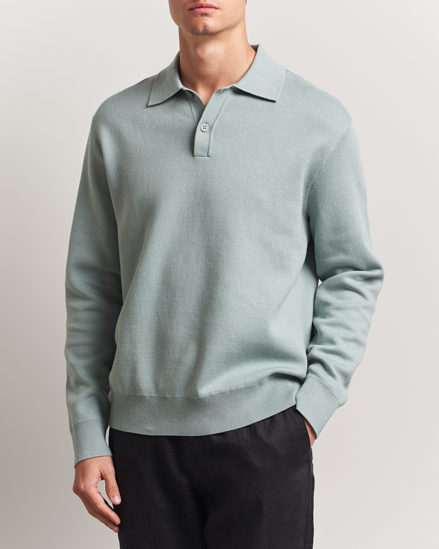 Samsøe Samsøe Nino Knitted Polo Abyss Green