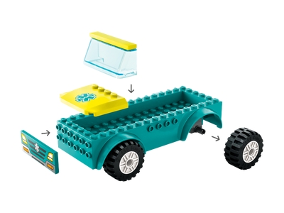 LEGO Ambulance en snowboarder (60403)