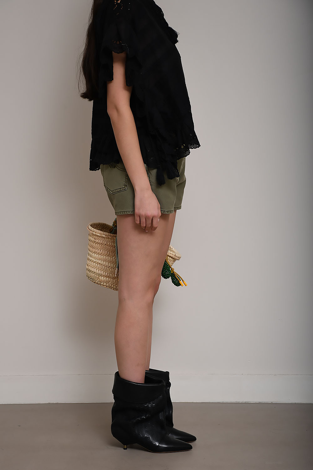 Haisley slouch boyfriend short