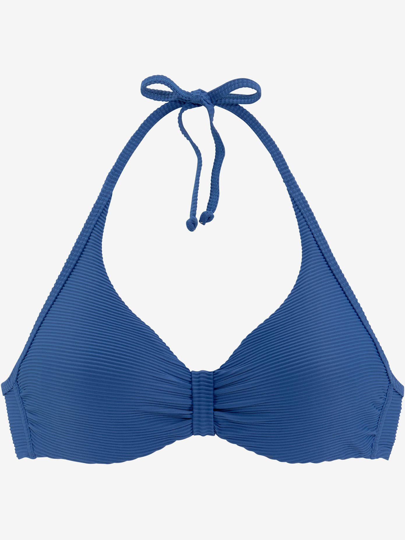 Haut de maillot de bain à armatures tissu structuré élégant