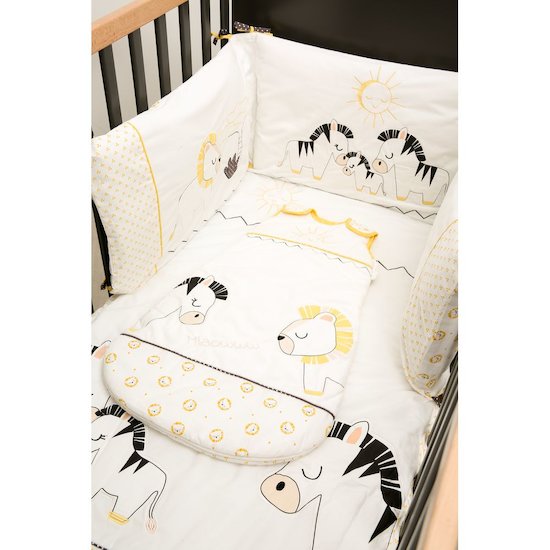 Pluche et Pompon tour de lit   Blanc/Jaune        de               Sauthon Baby's Sweet Home