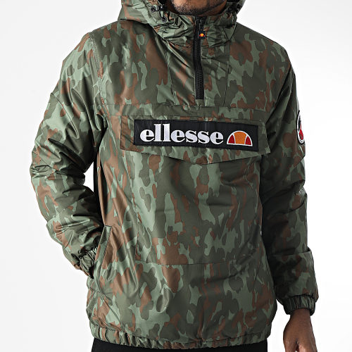 Veste Outdoor A Capuche Monterini SHK08149 Vert Kaki Camouflage
