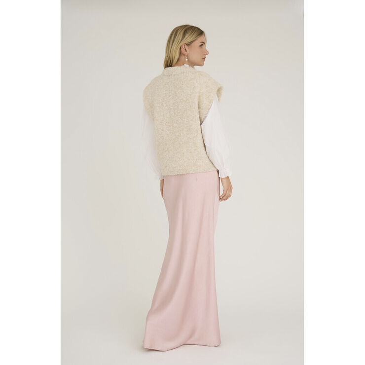 A-VIEW Patrisia new knit vest Sand