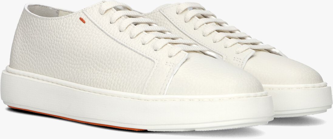 witte santoni sneakers biking